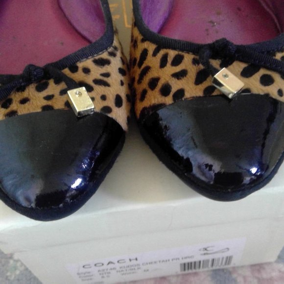 Coach Calf Hair Flats - Picture 1 of 6
